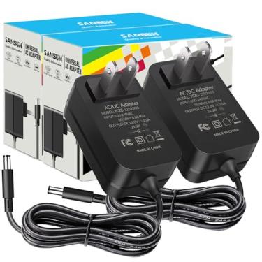 Imagem de Fonte de alimentação de 12V 2A, conversor de tomada CA 120V para DC12V 5,5 x 2,1 mm, driver LED de 12 volts 24 W transformador adaptador para fitas de luz, câmeras de vigilância, HDD externo, monitor,
