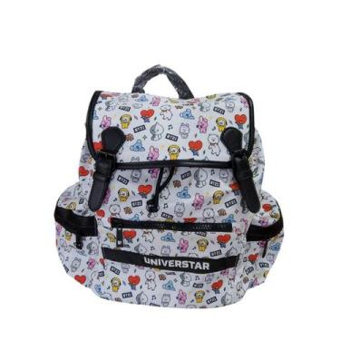 Imagem de Mochila Infantil De Costa Bt21 - Fecho Saco Branca