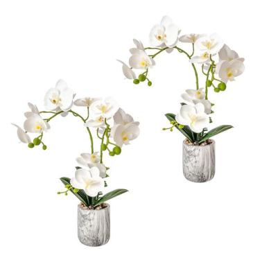Imagem de Orquídea Artificial Blanca Wenhuidr en Maceta