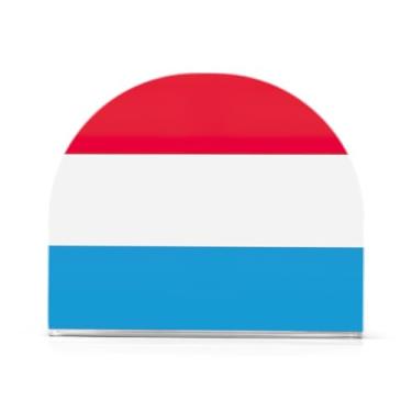 Imagem de Porta-guardanapos de acrílico com bandeira de Luxemburgo, porta-guardanapos de papel para cozinha, dispensador de guardanapos de cozinha para guardanapos de coquetel de papel de jantar