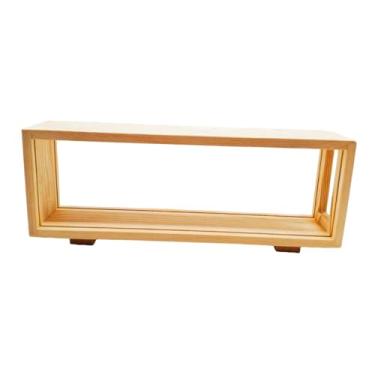 Imagem de Generic Moldura de mesa retangular em madeira para fotos, ideal para colecionadores, buquês e lembrancinhas. Multiuso, Sem Cor
