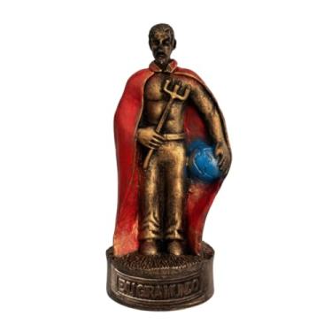 Imagem de Escultura Exu Gira Mundo Vintage Resina 10 cm