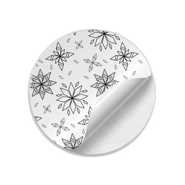 Imagem de Ladrilho Decorativo de Cerâmica com Estampa Geométrica de Floco de Neve