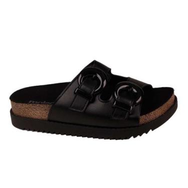Imagem de  Papete Feminino Tratorado Flatform Moleca 5500103, Preto, 36