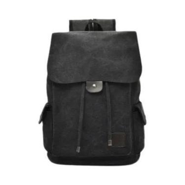 Imagem de Mochila Grande De Lona Masculina Para Viagem, Escola, Camping, Bolsa D