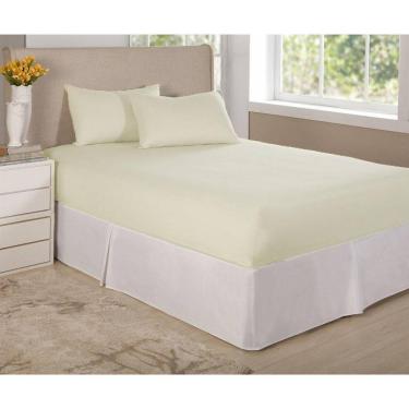 Imagem de Jogo De Lençol Cama Casal Queen 3 Pç Algodão Percal 150 Fios