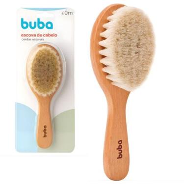 Imagem de Escova de Cabelo Madeira Com Cerdas Naturais 22198 - Buba