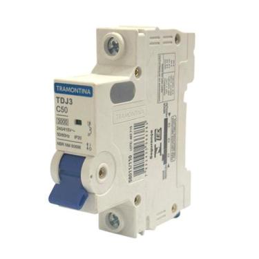 Imagem de Disjuntor unipolar din mini 50a tdj3-1 c50 58011/110 - tramontina