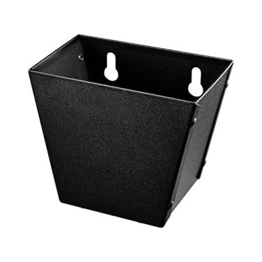 Imagem de Jumiok Tampa de garrafa de cerveja Stainles Steel montada na parede balde coletor de refrigerante de cerveja preta com orifícios de drenagem