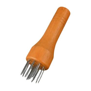 Imagem de predolo Amaciador de carne com pinos de aço inoxidável, utensílio de cozinha portátil, martelo para amaciar carne de bife e frango.