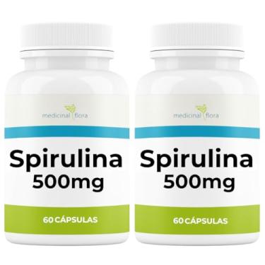 Imagem de Kit 2 Potes Spirulina 500mg - 60 Cápsulas