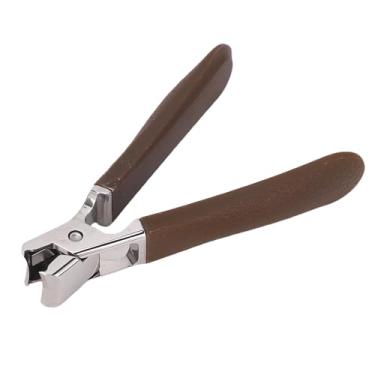 Imagem de Yinhing Cortador de Unhas de Aço Inoxidável Com Abertura de Mandíbula Larga para Unhas Grossas e Duras Design Ergonômico Cortador de de Dedo Ferramenta de Qualidade Profissional para Uso Doméstico e Em Salão de Beleza Acabamento Elegante para Homens a (Marrom)