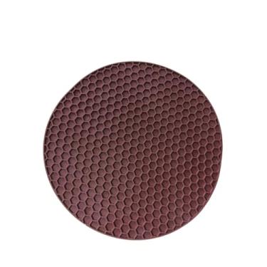 Imagem de Descansos Panela Silicone Resistente 17cm Protetor Antiaderente para Mesa e Cooktop, Ideal para Cozinheiros e Famílias(KIT 4 MARROM)