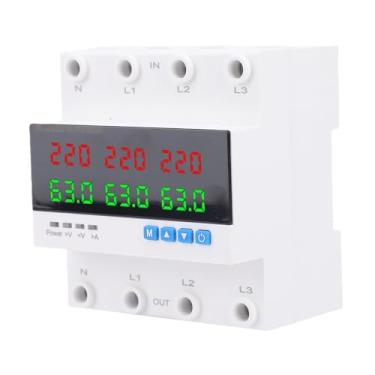 Imagem de Hyuduo Chave de Transferência Automática 4P 63A ATS Trifásico Com Proteção Ajustável, Disjuntor Compacto Montado Em Trilho DIN para Gerador, Inversor, Rede Elétrica Em Data Centers Residenciais