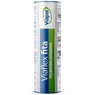 Imagem de Fita Autoadesiva Impermeável de Alumínio 45cm x 10 Metros - Viapol