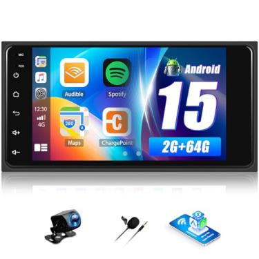 Imagem de Android 15 GPS estéreo para carro, tela sensível ao toque capacitiva de 7 polegadas, reprodutor de música veicular com Bluetooth, GPS e receptor de rádio FM, atualização, reprodutor especializado para