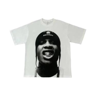 Imagem de Camiseta Unissex Oversized Y2K Vintage Harajuku Retro Goth Hip-hop De 