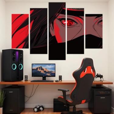 Imagem de Quadro decorativo Mosaico Anime - 5 peças - Sasuke, Kakashi, Akatsuki, Itachi, Hokage - 12