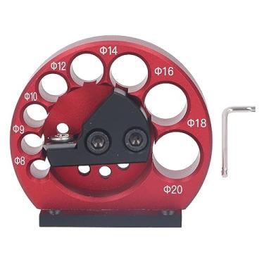 Imagem de Cocoarm Fabricante de Passadores de 8 a 20 Mm Fabricante de Passadores Redondos Jig Dowel Rod Maker Placa de Cortador de Passador de Liga de Alumínio para Marcenaria, 8 Furos Mm 9