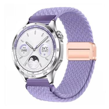 Imagem de AHGDDA Pulseira respirável de nylon de 22 mm e 20 mm para Huawei Watch GT4/Pro 46 mm/GT3/GT2 2e para Samsung Watch 6/5/4/3/Gear S3, For other 20mm, Ágata