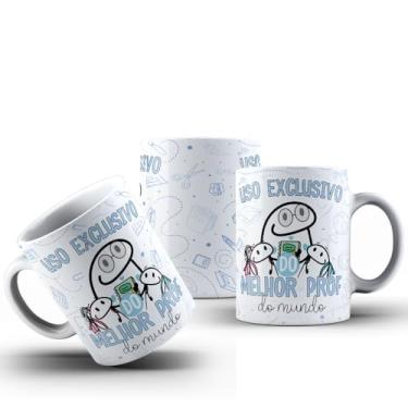 Imagem de Caneca Frase Uso Exclusivo Do(a) Melhor Profe Do Mundo Porcelana 325ml (PROFESSOR)