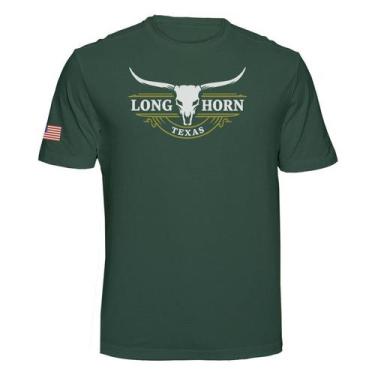Imagem de Camiseta Rodeio Country Texas Longhorn Usa Cor:MusgoTamanho:GG - Gener