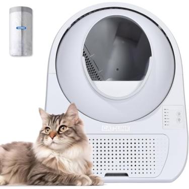 Imagem de CATLINK Caixa de areia autolimpante para vários gatos – grande capacidade, controle de odor duplo, suporta animais de estimação de 1,6 a 10 kg (versão jovem)