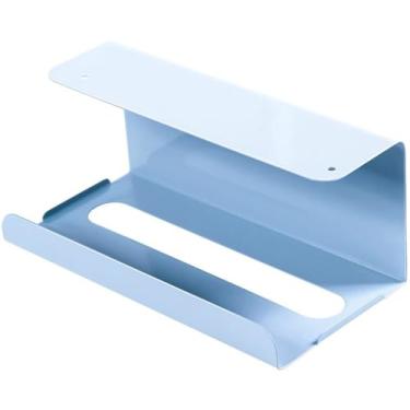 Imagem de Porta-toalha de papel para caixa de lenços sob o armário dispensador de papel sobre a porta toalha (E) (D 23,5 cm)