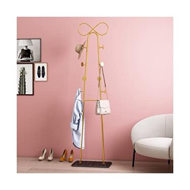 Imagem de 5sssallefaa Cabideiro para chapéus, suporte de casaco independente com cabide de metal de mármore estável para cachecol, mochila, guarda-chuva, carteira, cabideiro, cabideiro, independente, (C)