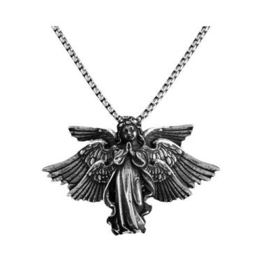 Imagem de Colar Com Pingente De Menina Mecha Em Prata Para Homens E Mulheres, Jo