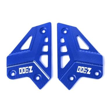 Imagem de Anti-derrapante Para z900 Z-900 2017 acessório da motocicleta pé peg protetor calcanhar capa protetora guarda(Azul)