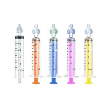 Imagem de Aspirador Nasal Para Bebês 10ml Com Pontas De Sucção De Silicone, Irri
