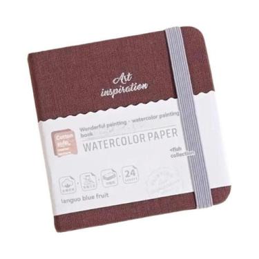 Imagem de Caderno De Desenho Portátil 300GSM Para Aquarela, 48 Páginas, Papel Re