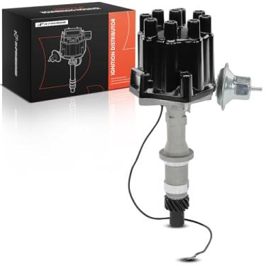 Imagem de A-Premium Distribuidor de ignição com tampa e rotor compatível com Pontiac Bonneville, Catalina, Executive, Firebird, Grand Am, Grand Prix, Grand Safari, Grandville, GTO, LeMans