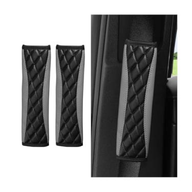 Imagem de Osilly 2 peças de capas de cinto de segurança de carro, macio e confortável alça de cinto de segurança para veículos, tapete de almofada de cinto de segurança interno automotivo respirável, universal