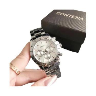 Imagem de Relógio De Pulso Feminino Clássico De Quartzo Em Aço Inoxidável Luxuos