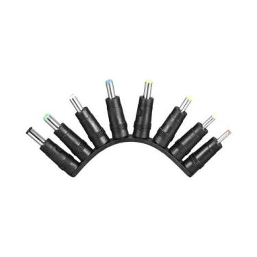 Imagem de Adaptador De Energia DC 8 Em 1, Plugue Fêmea 5.5x2.1mm Para Pontas Mac