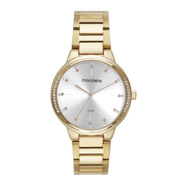 Imagem de Relogio Mondaine Feminino Ref: 32681Lpmvde1 Casual Dourado