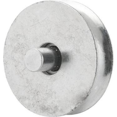 Imagem de Roldana Para Portão 3 Tipo U Aço Zincado R.Pino Vonder