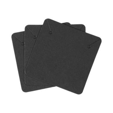 Imagem de 50 pçs/lote 5x5cm cartão de papel kraft para embalagem de jóias brinco