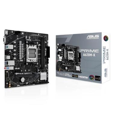 Imagem de Placa Mãe Asus Prime A620m-k Am5, DDR5, MATX, HDMI Dp, VGA M.2, USB 3.2