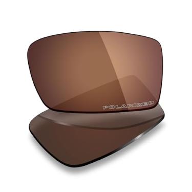 Imagem de Mryok Lentes de reposição polarizadas Plus compatíveis com óculos de sol Smith Transfer, HD Polarized, proteção UV, resistente a impactos e ajuste perfeito - Marrom bronze