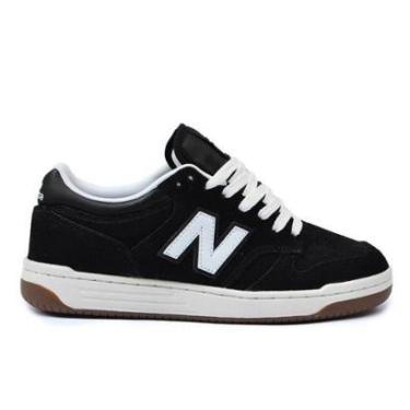 Imagem de Tênis New Balance 480 Low Preto Bege Claro-Unissex