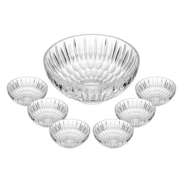 Imagem de Conjunto de Sobremesa em VIdro Raios 7 Peças - Wolff