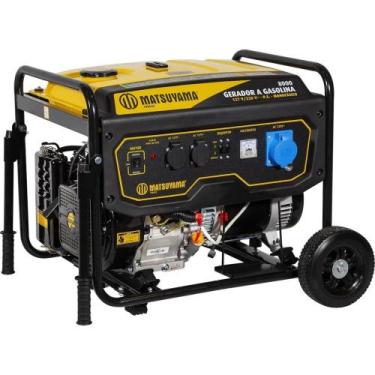 Imagem de Gerador de energia 6,5 Kva a gasolina partida elétrica - 8000 (110/220