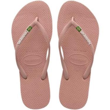Imagem de Chinelo Havaianas Slim Brasil Infantil Feminino Rosa-Feminino