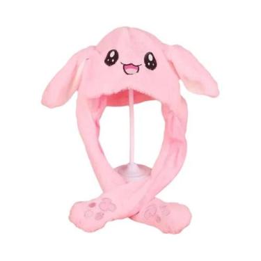 Imagem de Tiara De Pelúcia De Coelho Fofa Com Orelhas Móveis E Pata De Pressiona