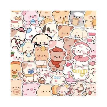 Imagem de Adesivos De Animais Fofos Em Forma De Urso 100PCS Para Scrapbooking, D