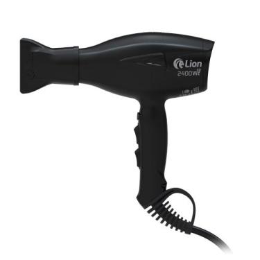 Imagem de Secador de Cabelo Profissional para Salão 2400W  Lion Pro, Preto, 220V