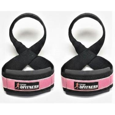 Imagem de Par de Strap 8 Strap Oito Strongman Para Musculação Powerlifting Acade